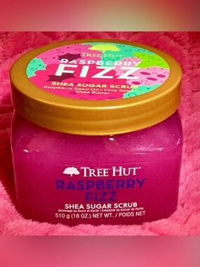 Raspberry Fizz Shea Sugar Scrub - Pink